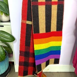 Burberry Mega Check Rainbow Cashmere Scarf